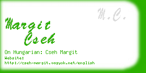 margit cseh business card